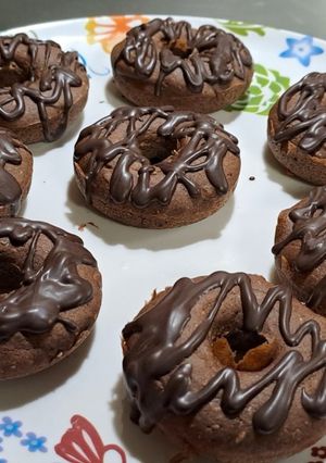 Una foto de Donas y budín de cacao veggie