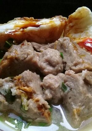 Foto resep Bakso beranak home make😂