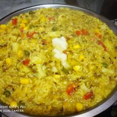 Dal,veggies khichri A picture of Dal,veggies khichri.