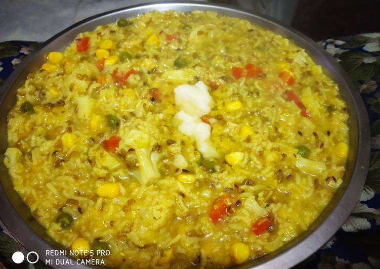 Steps to Prepare Homemade Dal,veggies khichri