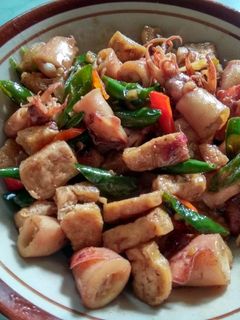 Foto resep Cumi asin cabe ijo