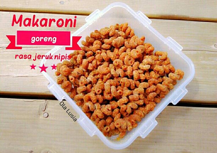 Makaroni goreng rasa jeruk nipis