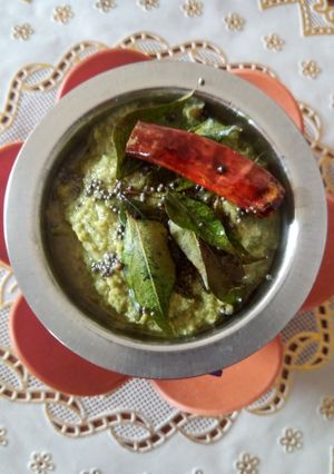 A picture of Ridge gourd chutney.