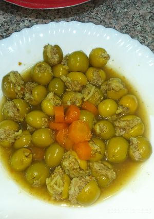 Une photo de Olives vertes farcies