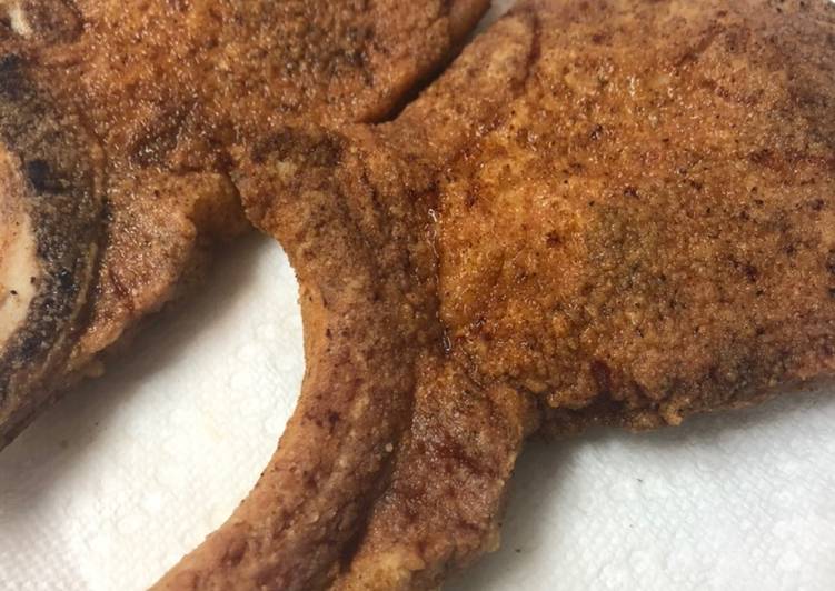 Simple Way to Prepare Homemade Deep Fried Pork Chops