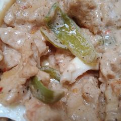 A picture of Creamy chicken Jalfarezi.