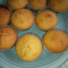 A picture of Orange vanilla cupcakes.