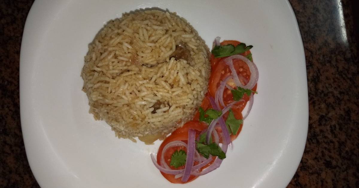 Pilau njeri &kachumbarimy style author marathon Recipe by Caroline