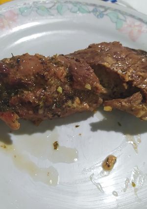 Una foto de Carne al horno con adobo!