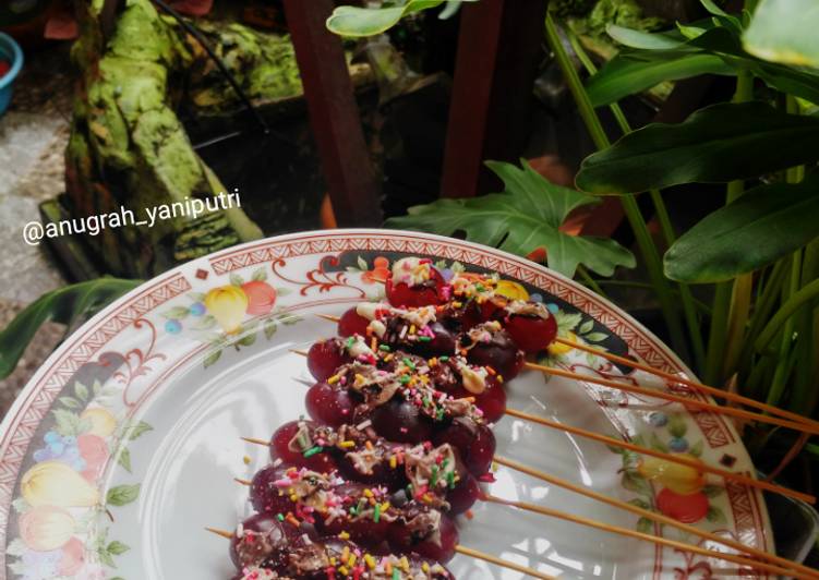 Cara memasak Sate anggur coklat mantap