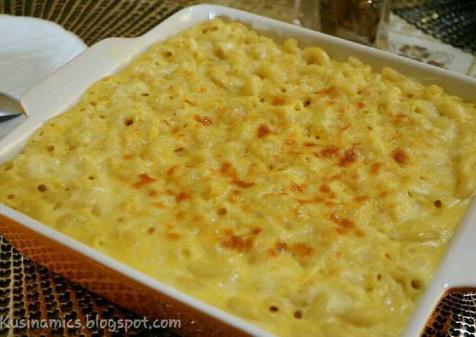 Steps to Prepare Homemade Creamy Macaroni and Cheese