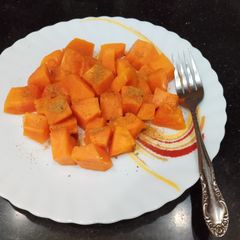 A picture of Papaya Chaat.