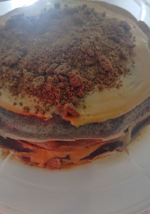 Una foto de Torta crepes (versión chocotorta)