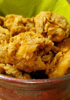 صورة لوصفة فشار الدجاج المقرمش (كنتاكي تشيكن بوب كورن)🍿🍗 KFC chicken popcorn