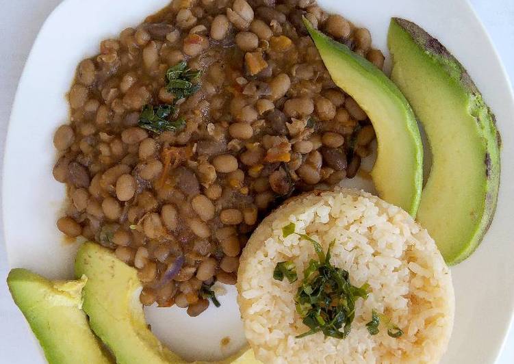 Simple Way to Make Speedy Rice with Beans stew