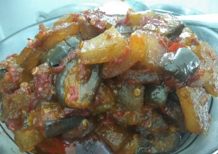 Kikil Balado Terong Pedas