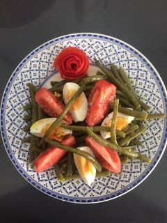Una foto de Ensalada de judías verdes