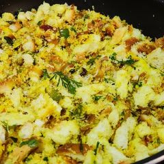 A picture of Bread Upma.