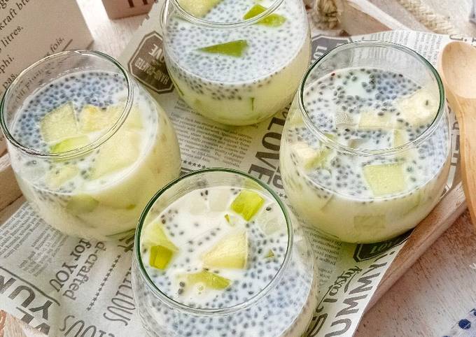 Resep Es Jelly Susu Melon Oleh Ine Setiawati Cookpad