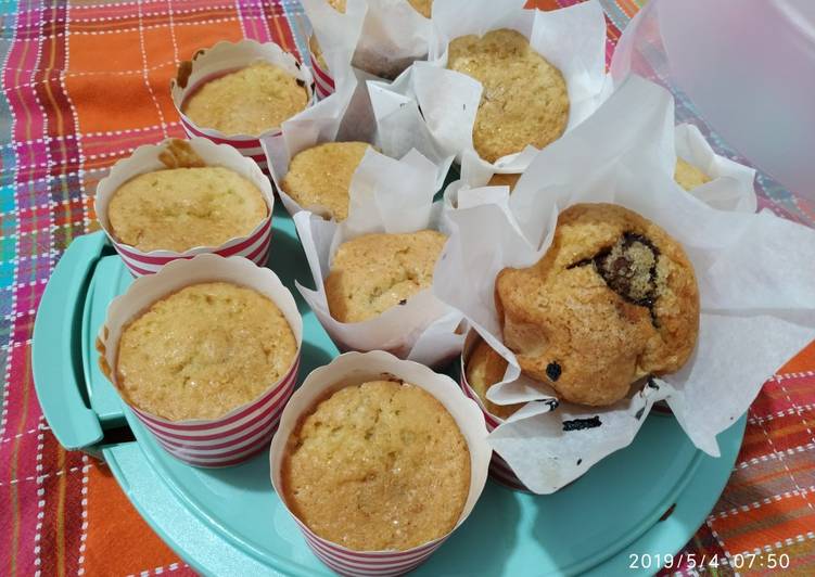 Steps to Prepare Favorite Muffin con cuore di cioccolata