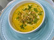 A picture of vegetables for soup