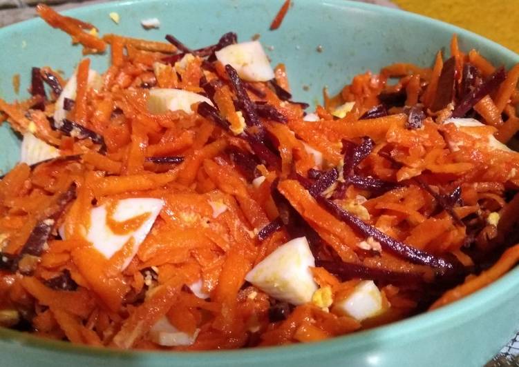 Ensalada De Remolacha Zanahoria Y Huevo Receta De Candela L Pez Cookpad