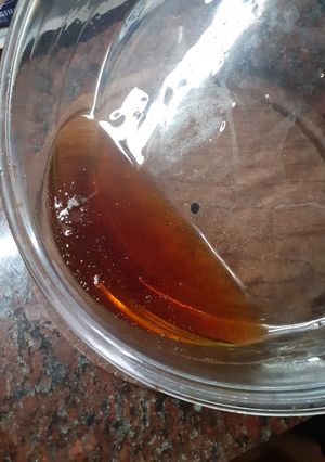 Una foto de Caramelo en microondas