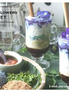 【視頻】藍花西米珍珠煎蕊 / 南洋風味的甜點 的食譜成品照片