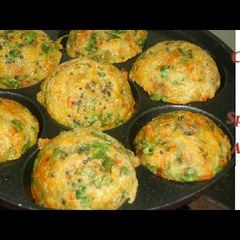 Palak and carrot appam A picture of Palak and carrot appam.