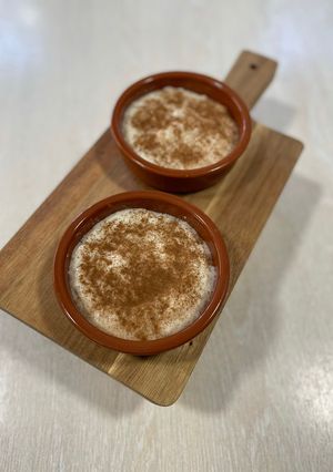Una foto de Arroz con leche Thermomix para 2