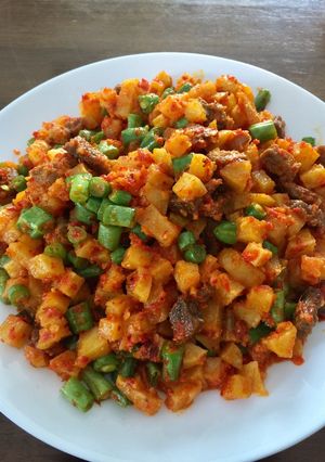 Foto resep Sambel goreng kentang daging