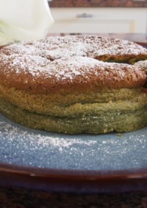 Une photo de La recette du gâteau au chocolat matcha