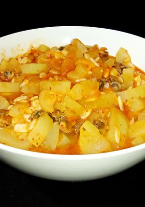 Foto resep Tumis Pedas Labu Air Rencah Kerang (Tumis Pedas Labu Manis Rencah Kerang)