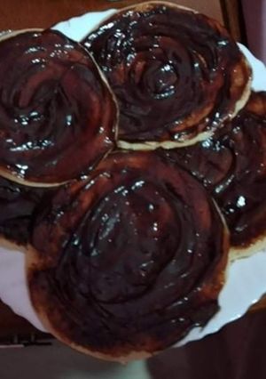صورة لوصفة بان كيك بشوكولاطة