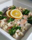 Cá hồi sốt chanh dừa