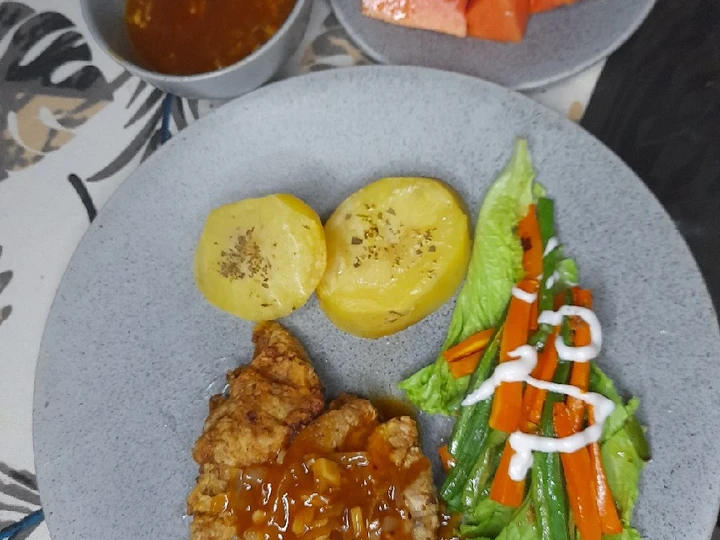 Langkah Gampang Menyiapkan Resep Crispy Beef Steak with Onion Sauce Ala Mamijen yang Lezat Sekali Anti Ribet, Lezat