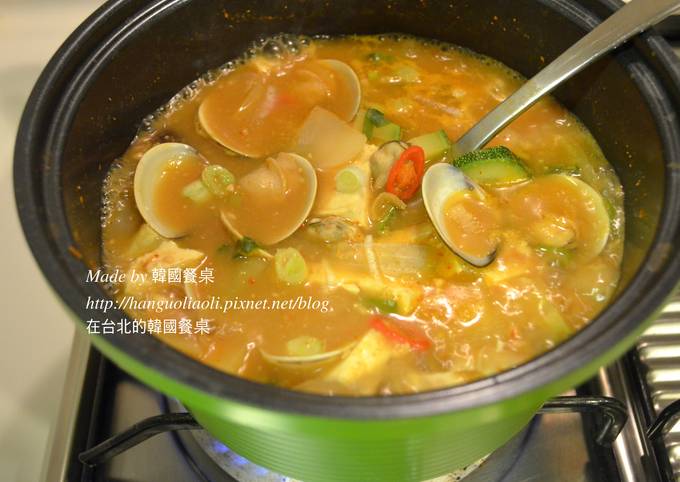 不會失敗的韓式蛤蜊大醬湯 된장찌개 食譜成品照片