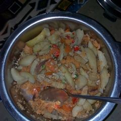 A picture of Jalop din couscous da soyayyen dankalin turawa.