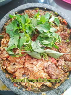 Foto resep Sambal Tempe Ebi Kemangi