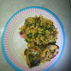 A picture of Macroni jollof.