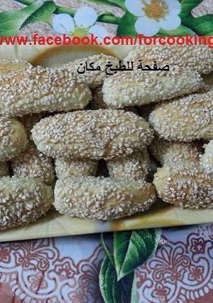 صورة لوصفة بسكوت السمسم