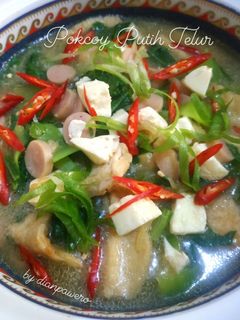Foto resep Pokcoy Putih Telur ala Kuah Sapo Tahu