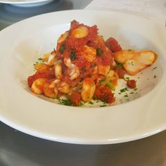 Cod fillets with chorizo A picture of Cod fillets with chorizo.