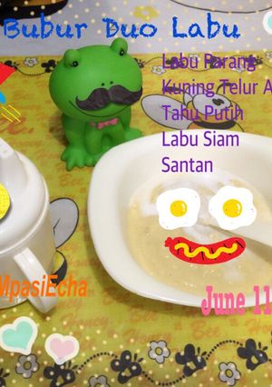 Foto resep Bubur Duo Labu (Mpasi 7+)