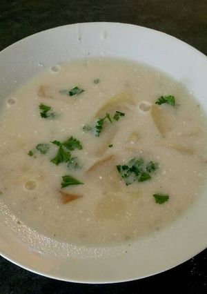Szabolcsi almás krumpli leves recept fotója