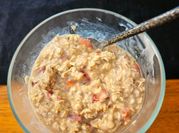 A picture of berry overnight oats