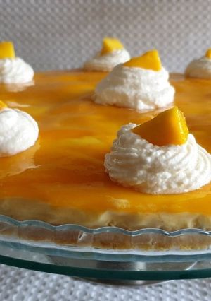A picture of Mango Cheese Cake.