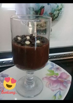 Foto resep Puding coklat susu.