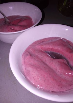 Una foto de Helado de frutas