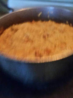 Una foto de Arroz con garbanzos manposteado